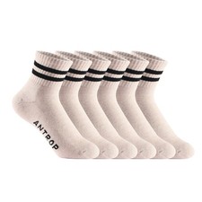 WoMen Quarter Crew Cotton Heel Tab Athletic Running Cushion Socks 6 Pairs