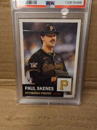 2024 TOPPS LIVING #768 PAUL SKENES ROOKIE RC PSA 9 PIT PIRATES STAR! CY YOUNG.