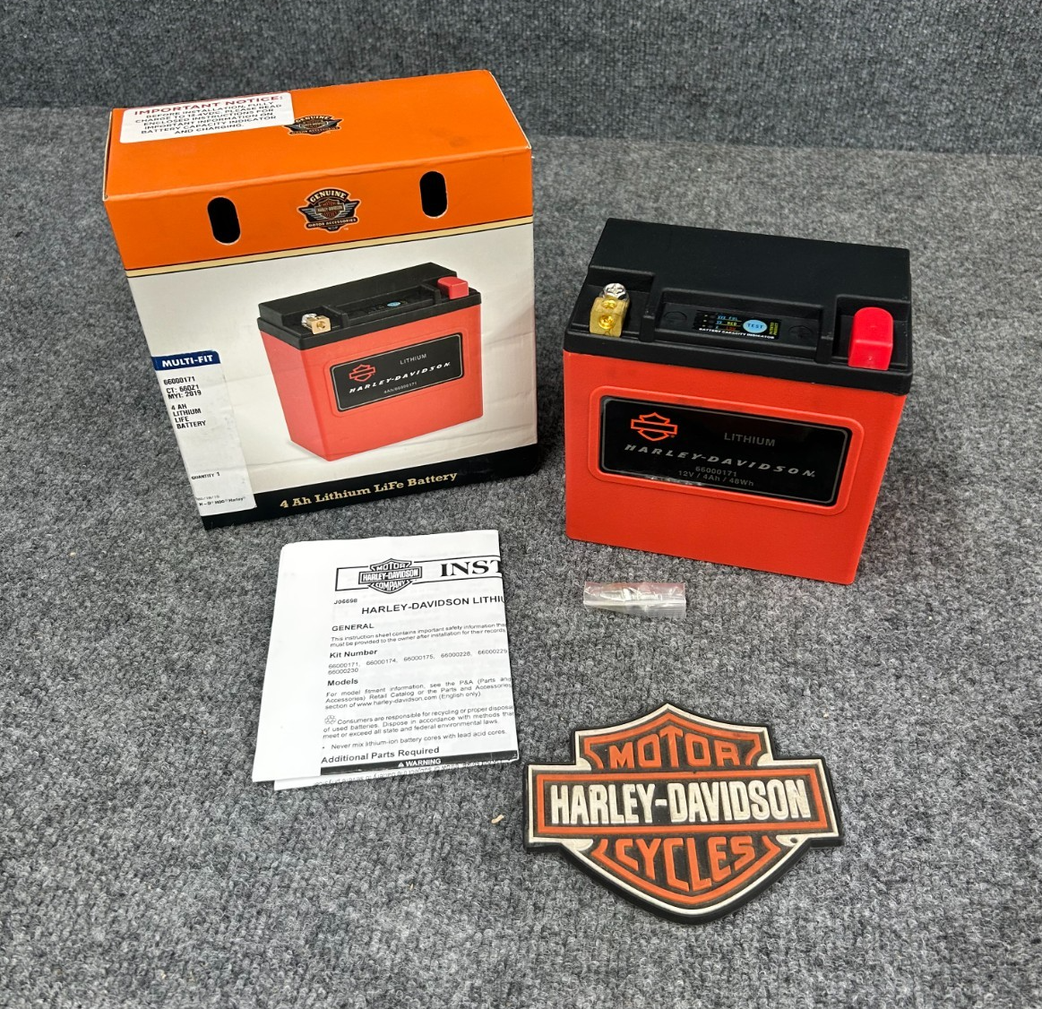OEM HARLEY-DAVIDSON 2004+ XL 4 AH LITHIUM BATTERY 66000171 | eBay
