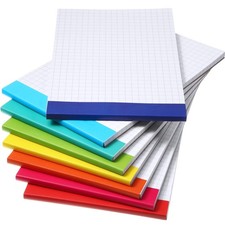 8 PCS Small Graph Paper Notepad 5x8 Inch Mini Notebook 50 Sheets Grid 4x4