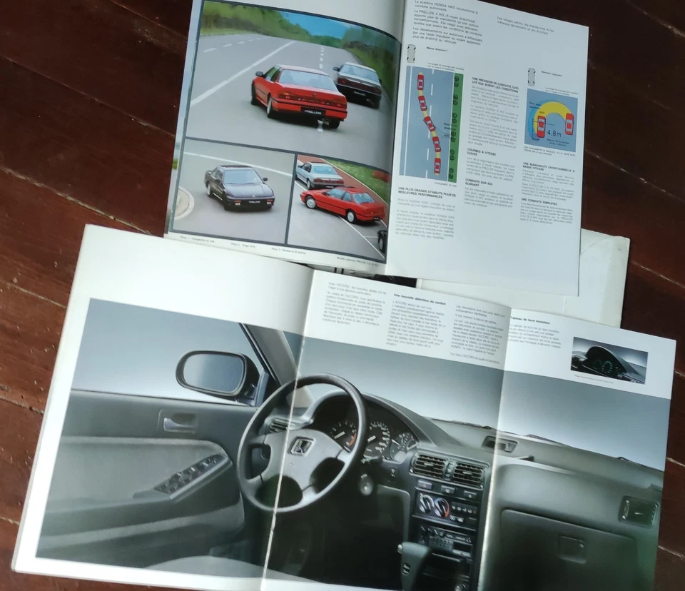 Dossier Catalogue brochure Honda Prelude Et Accord 1989 Français - Photo 2/3