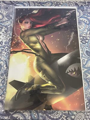 HEAT SEEKER #4 JOSH BURNS VIRGIN VARIANT COVER gun honey 2023 pulp bombshell