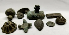 Parts of ancient Roman products or objects made of bronze.