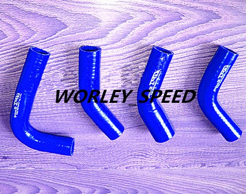 Blue Silicone Radiator Hose Kit For Aftermarket Yamaha RD350 RZ350 RD/RZ 350 - Imagen 2 de 4