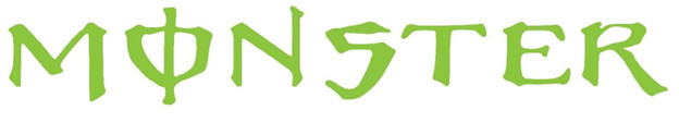 Monster Energy , Green, Vinyl Die Cut Sticker