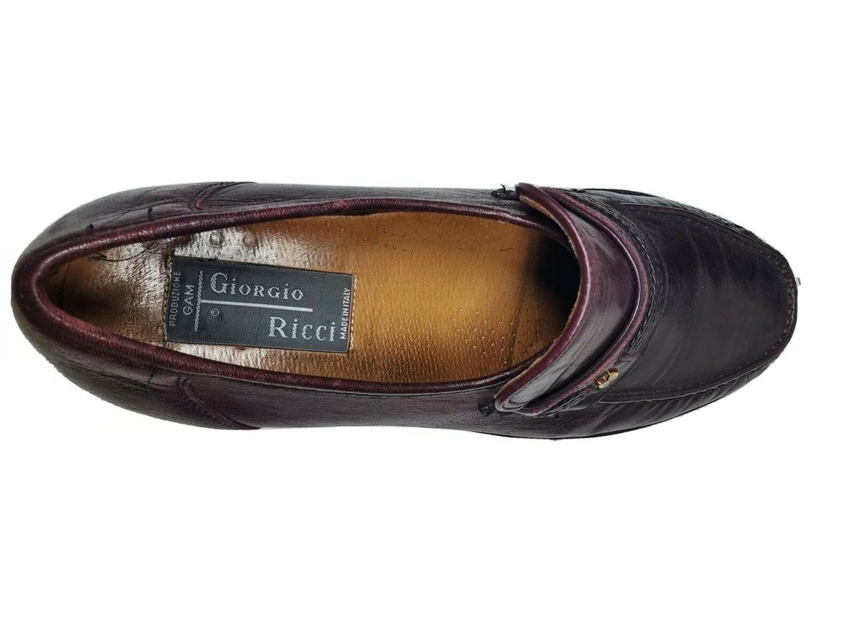 Giorgio Ricci Loafers Mens EU 45 Lavorazione Artibiana Brown Leather Shoes Giorgio Ricci Lavorazione Artigiana men main image 2