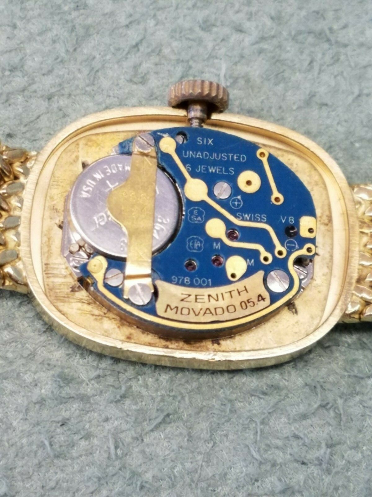 AUTHENTIC SOLID 18K YELLOW GOLD ZENITH / MOVADO W… - image 3