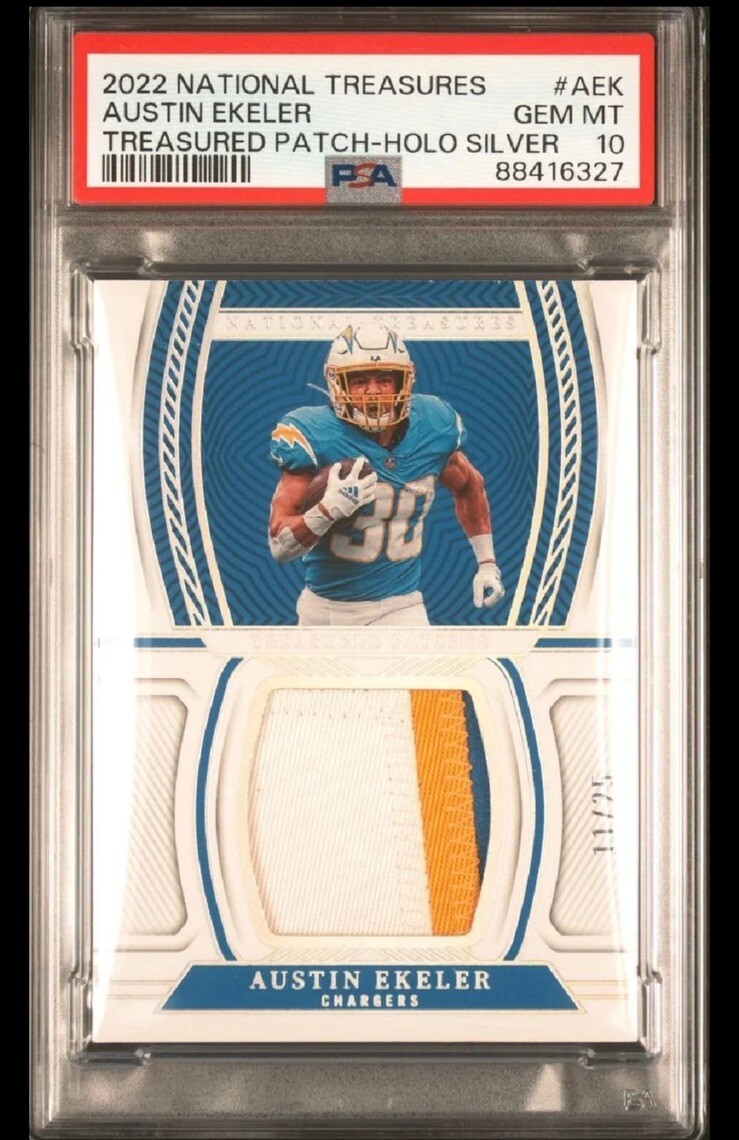 2022 Select Austin Ekeler Tie-Dye Prizm Select Numbers 6/25