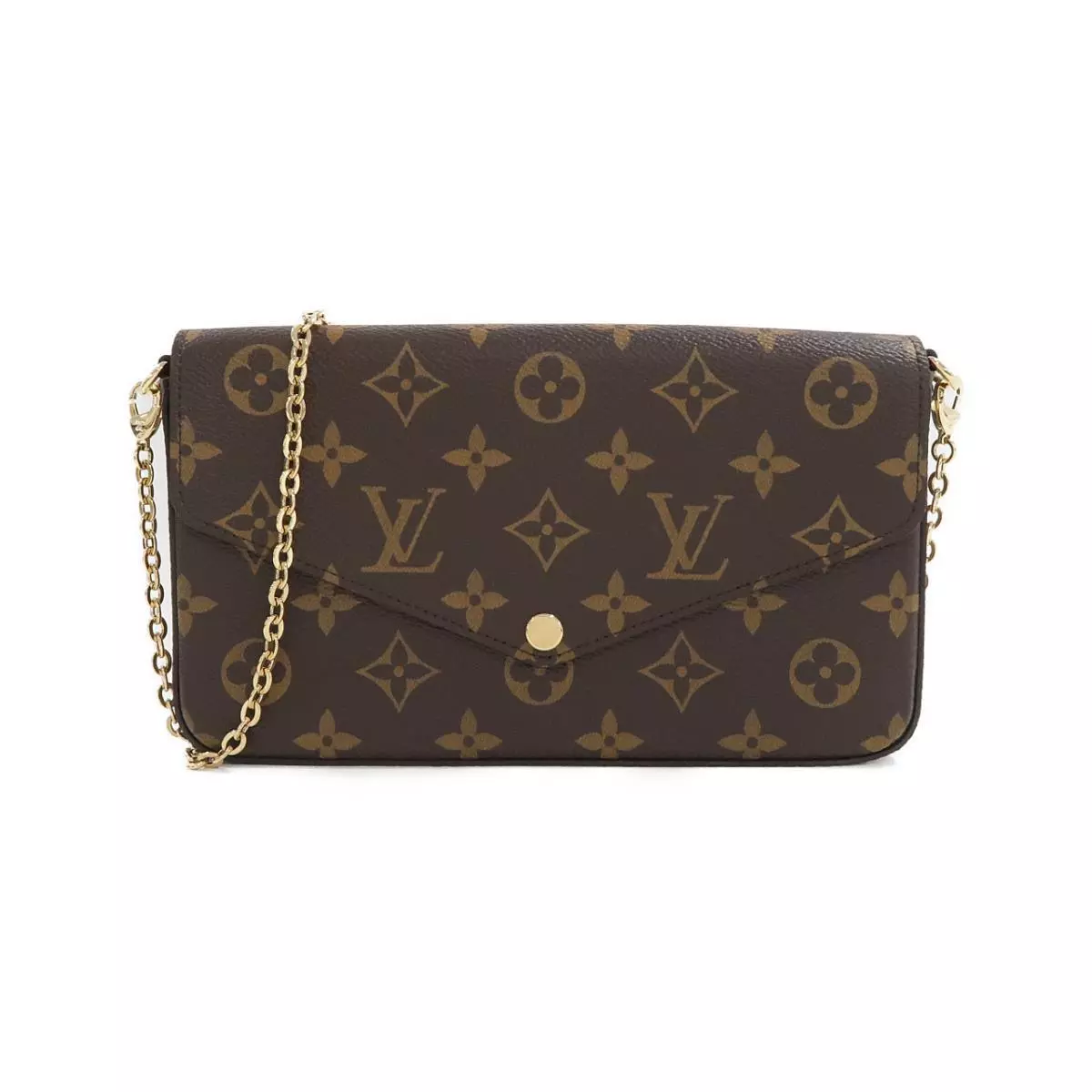 Authentic LOUIS VUITTON Monogram Pochette Felicy M81896 Bag  #M81-896-A00-0000