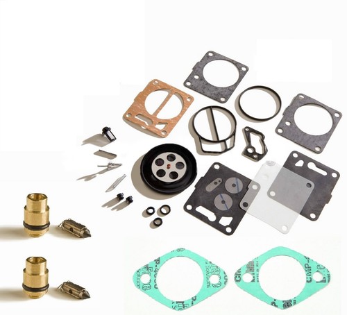 Sea Doo Dual Genuine Mikuni Carb Rebuild Kit Base Gasket & Needle Seat SPX 97-99 - Picture 2 of 2