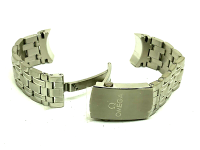 Omega Seamaster Men's Watch Replacement Bracelet Silver Steel Band