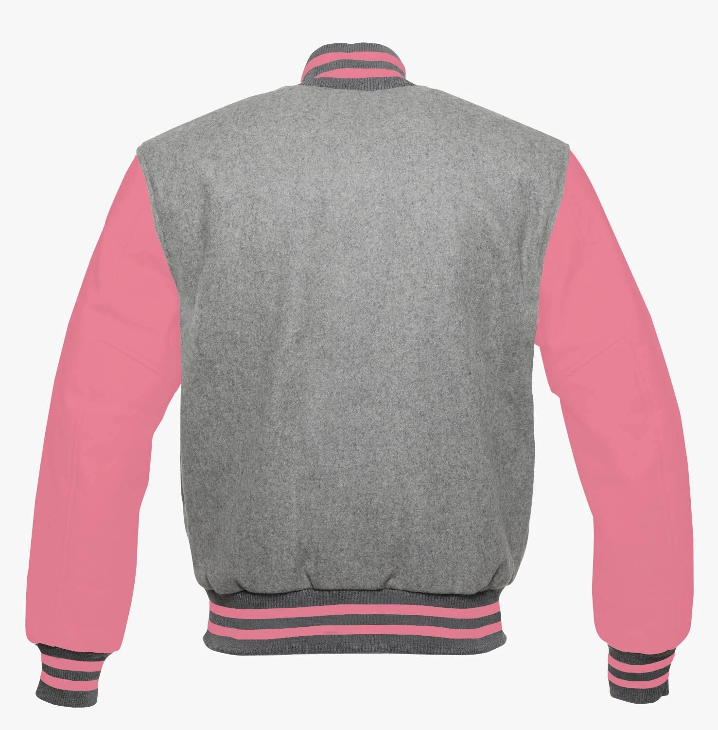 Letterman Style Vasity Jacket Men Wool Snap Closure Leather Sleeves - product detail image 16