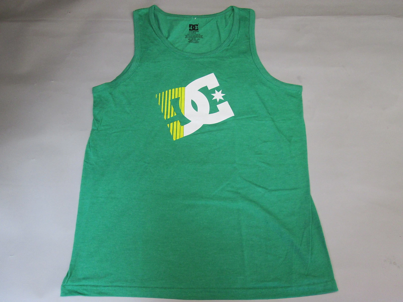 Mens Genuine DC Casual Fashion Skate bmx tank tee vest S M L XL XXL green DC140