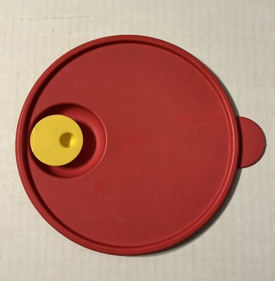 Tupperware Replacement Lid ONLY 2649A-4 Crystal Wave #2 Vented Red