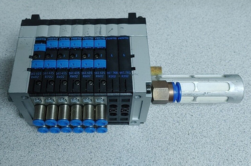 FESTO CPV10-GE-DN2-8 PNEUMATIC SOLENOID VALVE MANIFOLD QUANTITY!! WOW!! READ!!