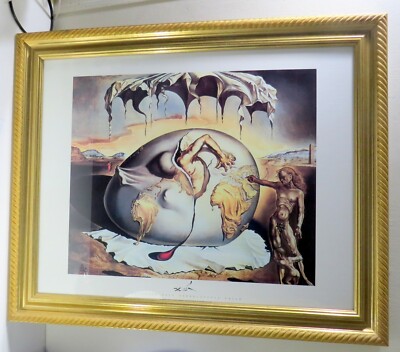 Salvador Dali Framed Print - Geopoliticus Child