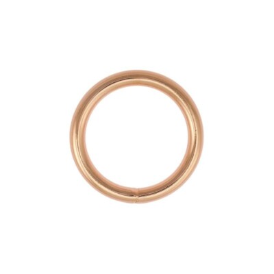 Roségold Halsband O-RING GESCHWEISST - 20 mm - 3/4'' Hundehalsbänder - Haustierhardware