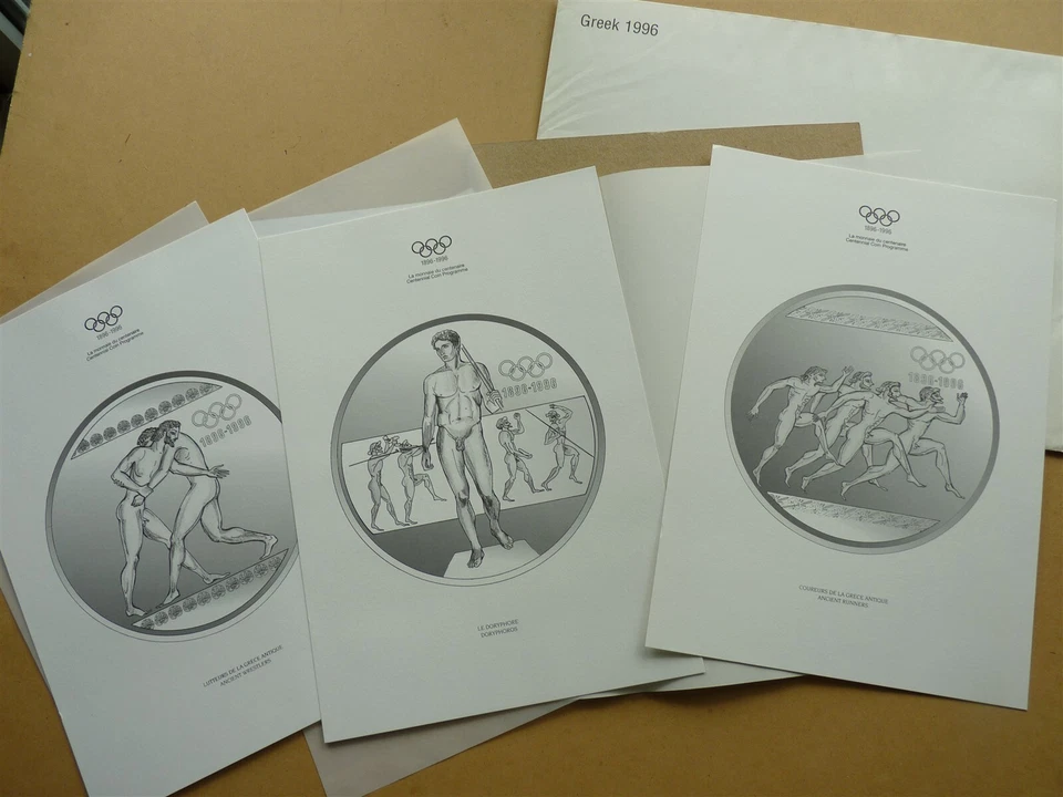 1996 6X PHOTO DRAW OLYMPIC GAME AUSTRIA GREECE CENTENIAL OF THE OLYMPIC - Image 2 of 4