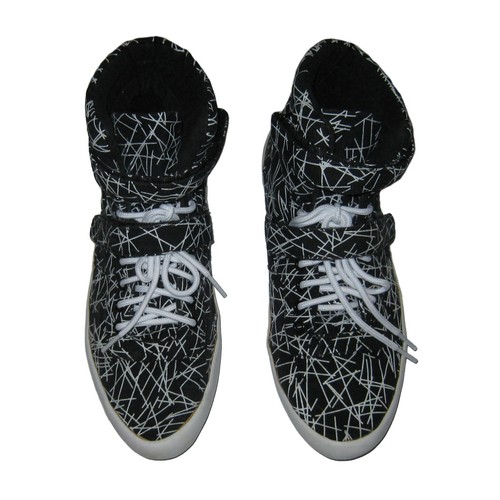 OFFICE Trainers High Top Shoes Print, Black Mix, EU 39 (UK 6) - Picture 2 of 12