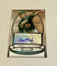2008 Bowman Sterling RC Auto #BS-GTS Greg Smith Oakland A's