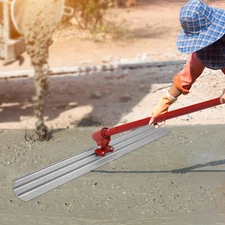 Concrete Trowel Kit 48*8Inch Bull Float Aluminium Alloy Concrete Float Round End