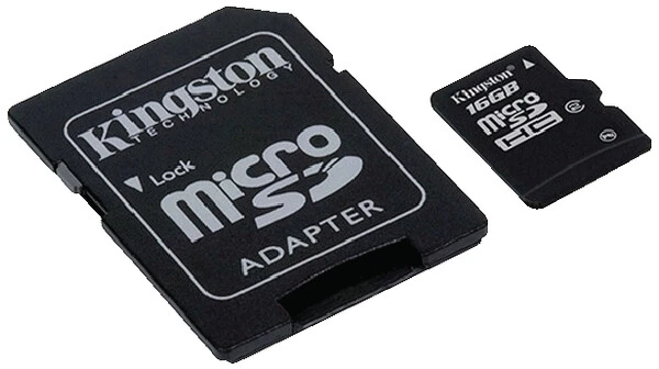 Kingston 16GB Memory Card MicroSD HC w/ SD Adapter for Go Pro HD Hero Camcorders - Image 4 of 4