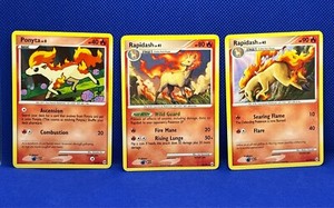 Pokémon Tcg Ponyta 46/99 Rapidash 28/99 & 47/99 Platinum Arceus Non Holo