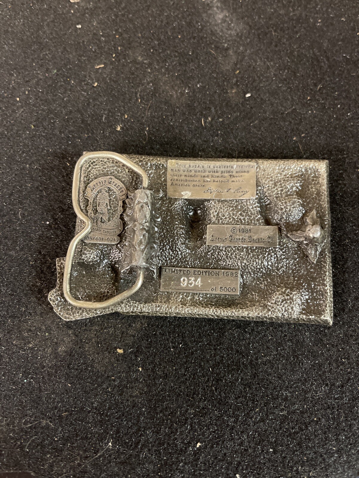 1982 American Construction Worker Commemorative P… - image 2