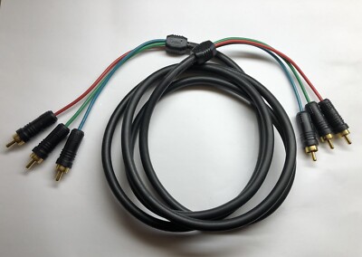 3-line RGB 6ft Component/Stereo RCA Cable Male/Male, Brand: L-com, P/N CVR3MM-6