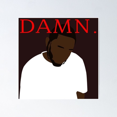 Kendrick Lamar DAMN. album cover Poster No Framed eBay