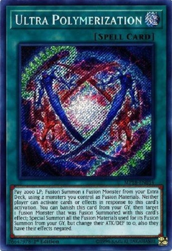 ULTRA POLYMERIZATION *** 1ST EDITION SECRET RARE MP18-EN014 (NM
