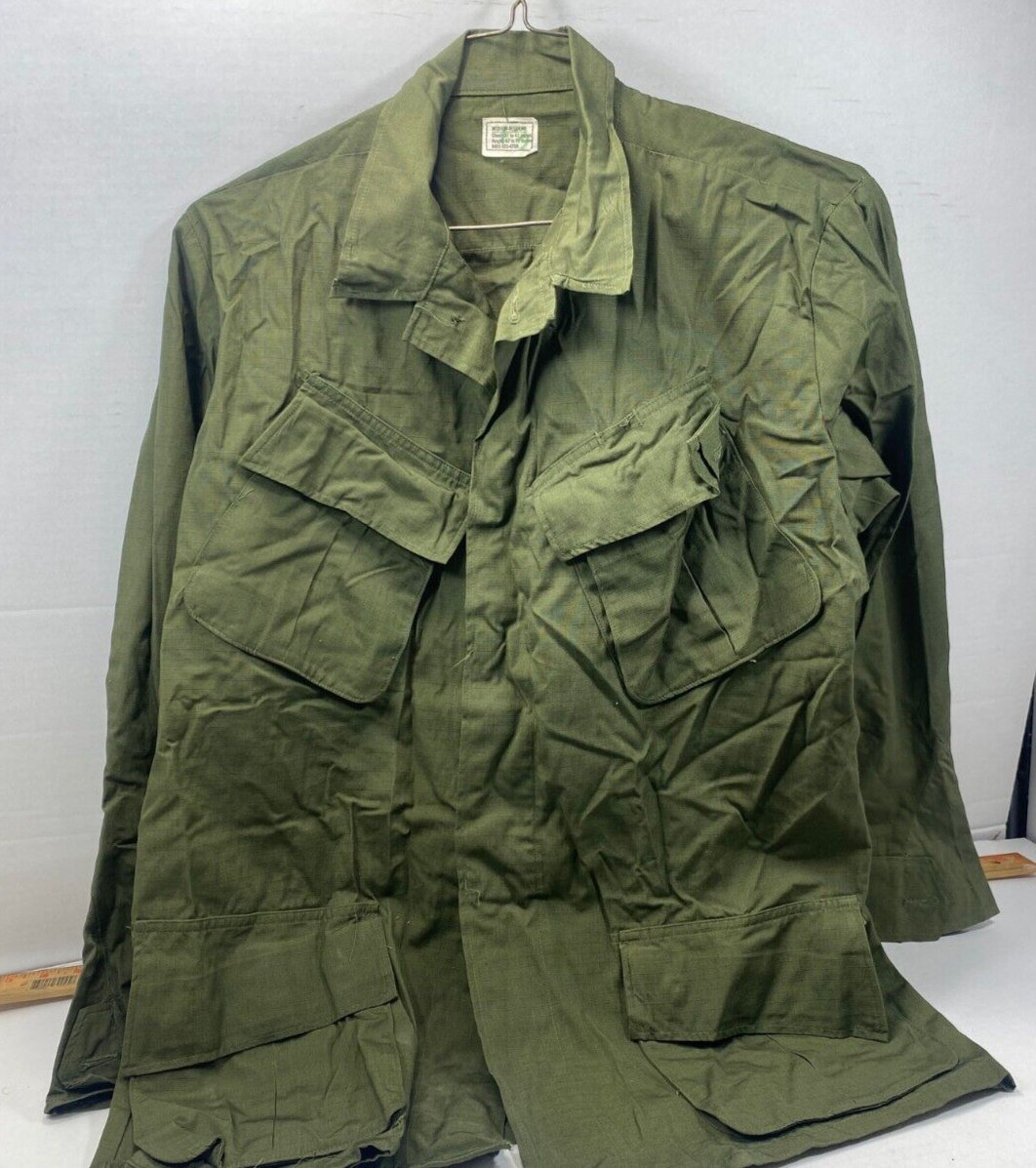 Vietnam War 3rd Pattern Jungle Fatigue Shirt R/s, Medium Reg NOS 
