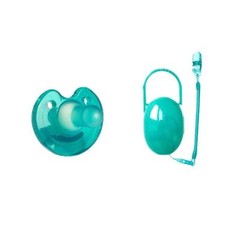 0-6 Months baby Green silicone Sleeping Notched Newborn Soothie Pacifier weaner