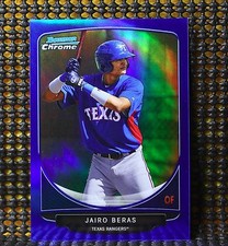 JAIRO BERAS - 2013 Bowman Chrome Prospects Blue Refractor #BCP105 Jairo Beras