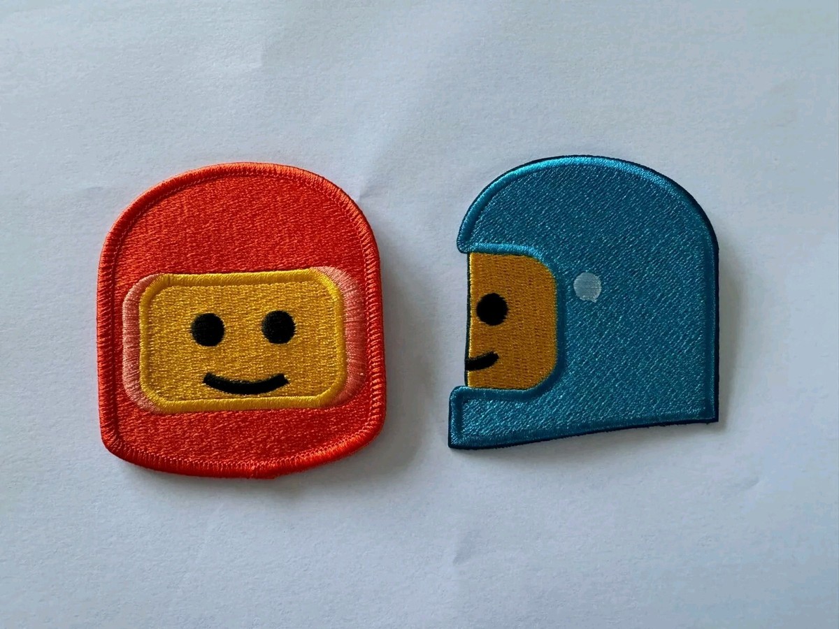 LEGO Spaceman Embroidered Iron On Patch x2