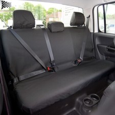 Vw Amarok (Inc. Tipper) Rear Seat Covers Tailored Waterproof (2011-2022) 128