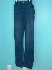 Levis 514 Jeans Teen 29x31 Blue Distressed Regular Fit Straight Leg Denim LNC