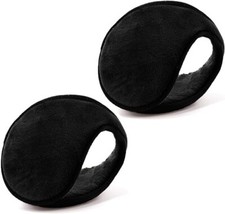 2 Pairs YQXCC Ear Warmers Men Women Classic Fleece Unisex Winter Warm Earmuffs