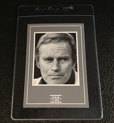 Charlton Heston 1991 Face To Face Game Card Canada Games Planet Of The Apes Rare