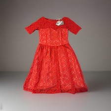 Rachel Roy dress Red With Lace Overlay NWT Size 8 #527