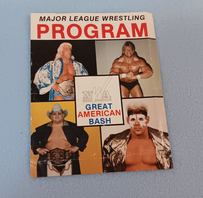 NWA The Great American Bash 1988 Program and Line-up Sheet. 08/01/1988. Mil.,WI.