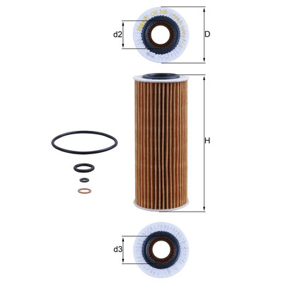 2x Ölfilter MAHLE OX 368D1 für BMW Fiat Alfa Romeo Lancia Alpina 3er X3 Filter