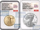 2 Coin - 2026 W Proof $50 American Gold Silver Proof Eagle 1 oz NGC PF70UC FDI