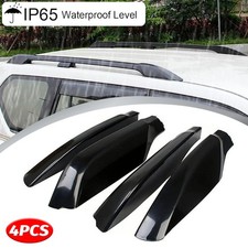 Black Roof Rails Rack End Cover Shells For Toyota For Prado Fj150 2010-2017 2018