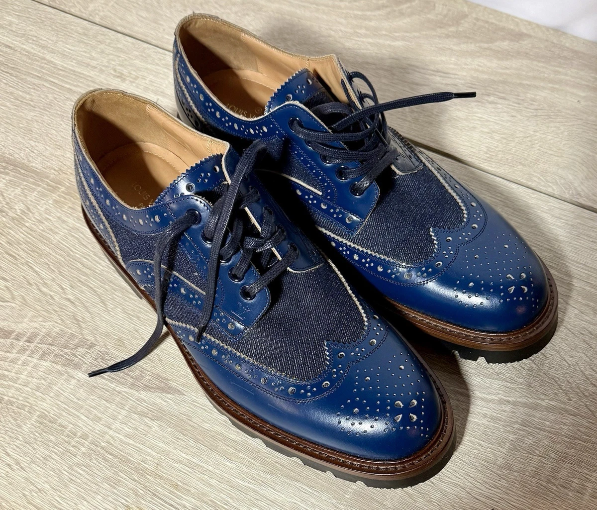 Louis Vuitton Leather Upper Blue Casual Shoes for Men for sale | eBay