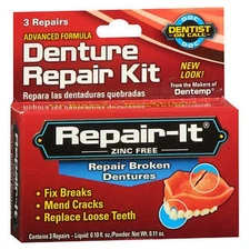 Repair-It Denture Repair Kit 3 Count  by Dentemp