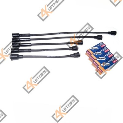 F163 F162 CONTINENTAL ENGINE 4 CYL WIRE SET AND SPARK PLUGS, READ DESCRIPTION