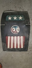 Single Vintage Love Usa Colored Floor Mat Has Wear In Spots