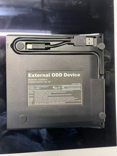 Roofull External DVD Drive USB 3.0 Type-C CD ROM Burner Writer for Laptop PC