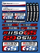 BMW GS Adventure R1150GS Motorcycle Sticker Set Sheet 35 Stickers 